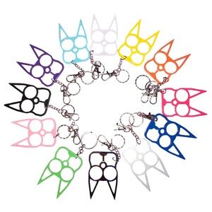 NWT🏷️Self defense Keychain Cat Dogs!